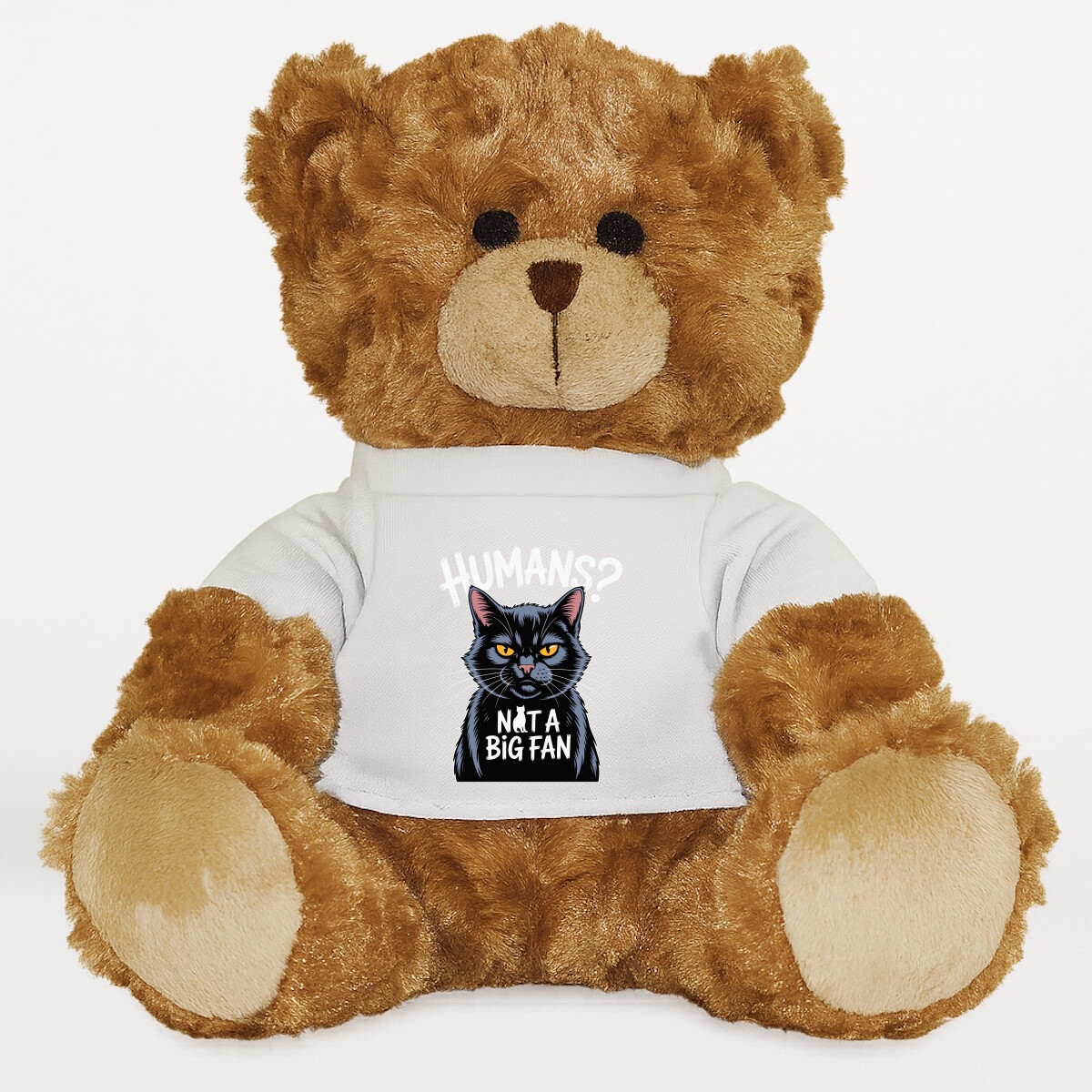 Plüssmaci egyedi pólóval