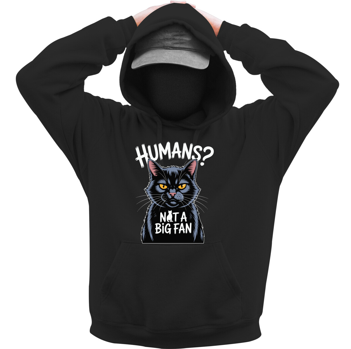 Kapucnis belebújós pulóver