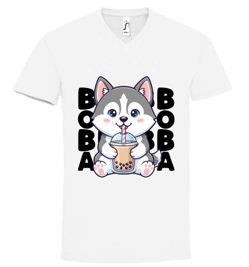 Unisex V nyakú póló