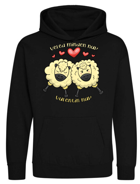 Kapucnis belebújós gyerek pulóver