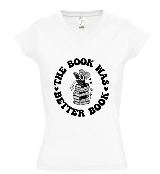 Női V nyakú póló