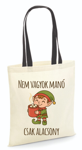 Vászontáska - színes fülű 