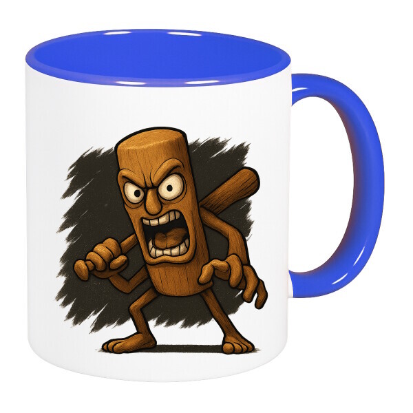 Színes fülű és belsejű bögre