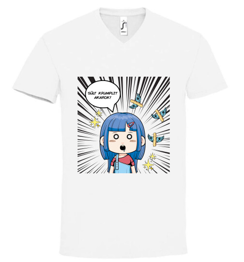 Unisex V nyakú póló