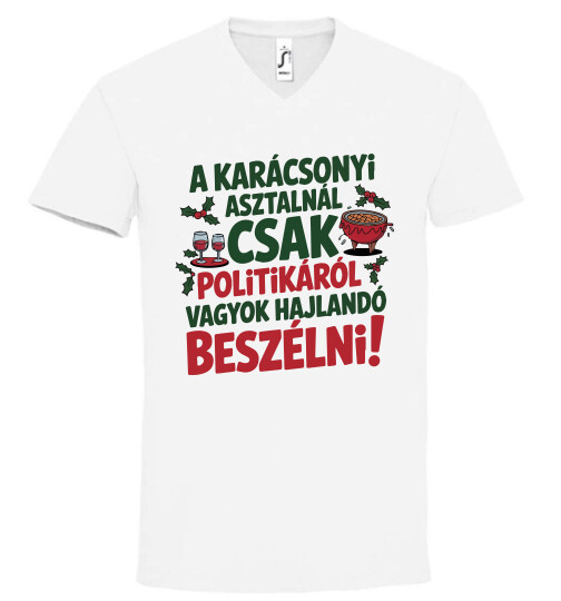 Unisex V nyakú póló