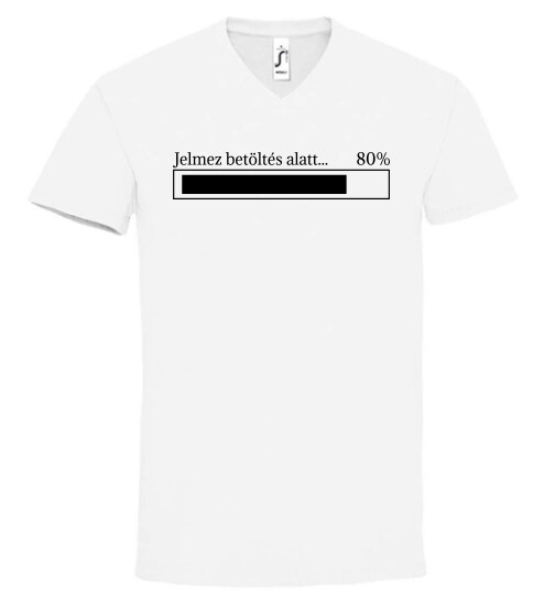 Unisex V nyakú póló