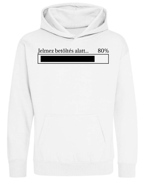 Kapucnis belebújós gyerek pulóver