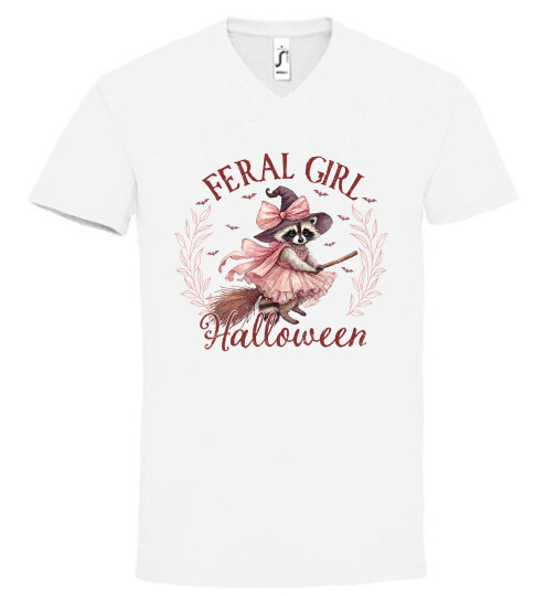 Unisex V nyakú póló