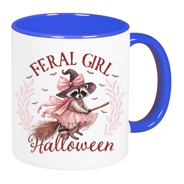 Színes fülű és belsejű bögre