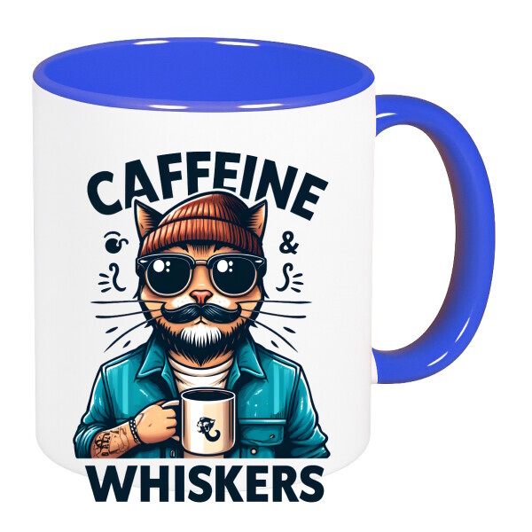 Színes fülű és belsejű bögre