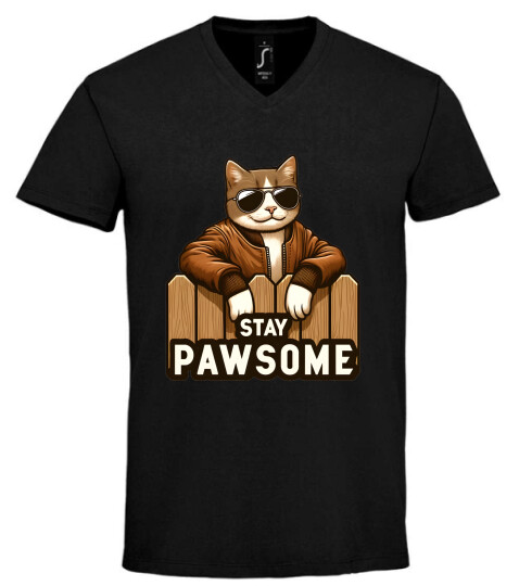 Unisex V nyakú póló