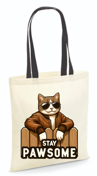 Vászontáska - színes fülű 