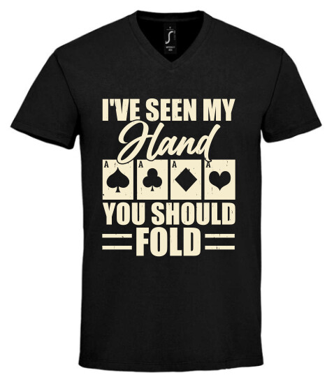 Unisex V nyakú póló