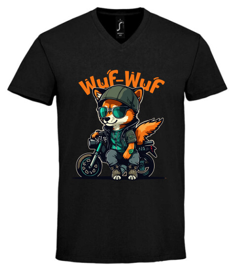 Unisex V nyakú póló