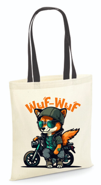 Vászontáska - színes fülű 