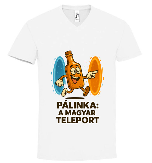 Unisex V nyakú póló