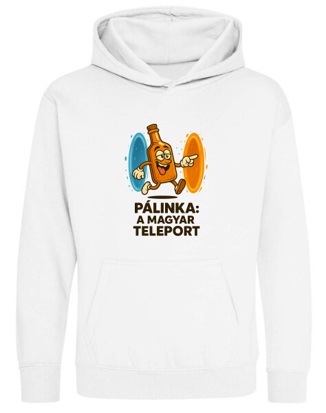 Kapucnis belebújós gyerek pulóver