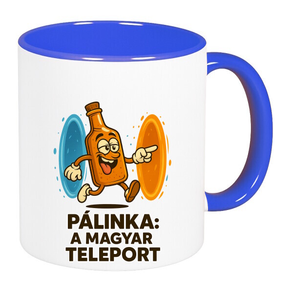 Színes fülű és belsejű bögre