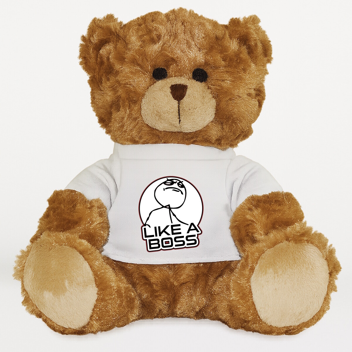 Plüssmaci egyedi pólóval