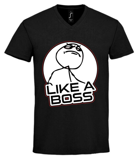 Unisex V nyakú póló