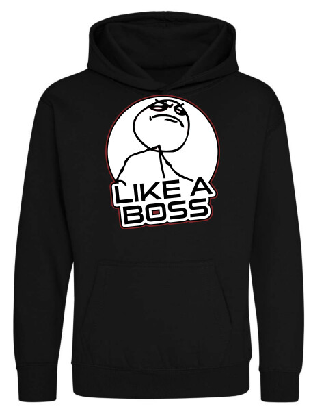 Kapucnis belebújós gyerek pulóver