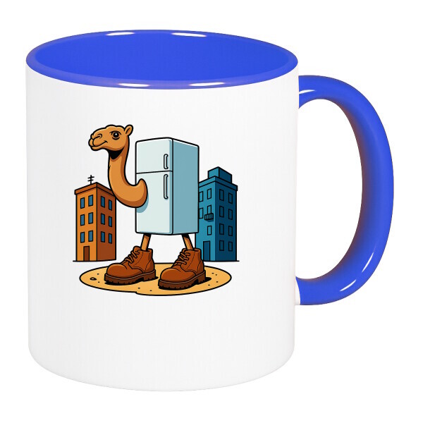 Színes fülű és belsejű bögre