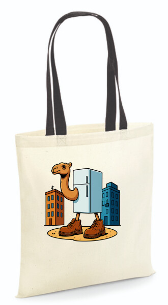 Vászontáska - színes fülű 