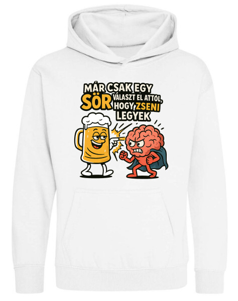 Kapucnis belebújós gyerek pulóver