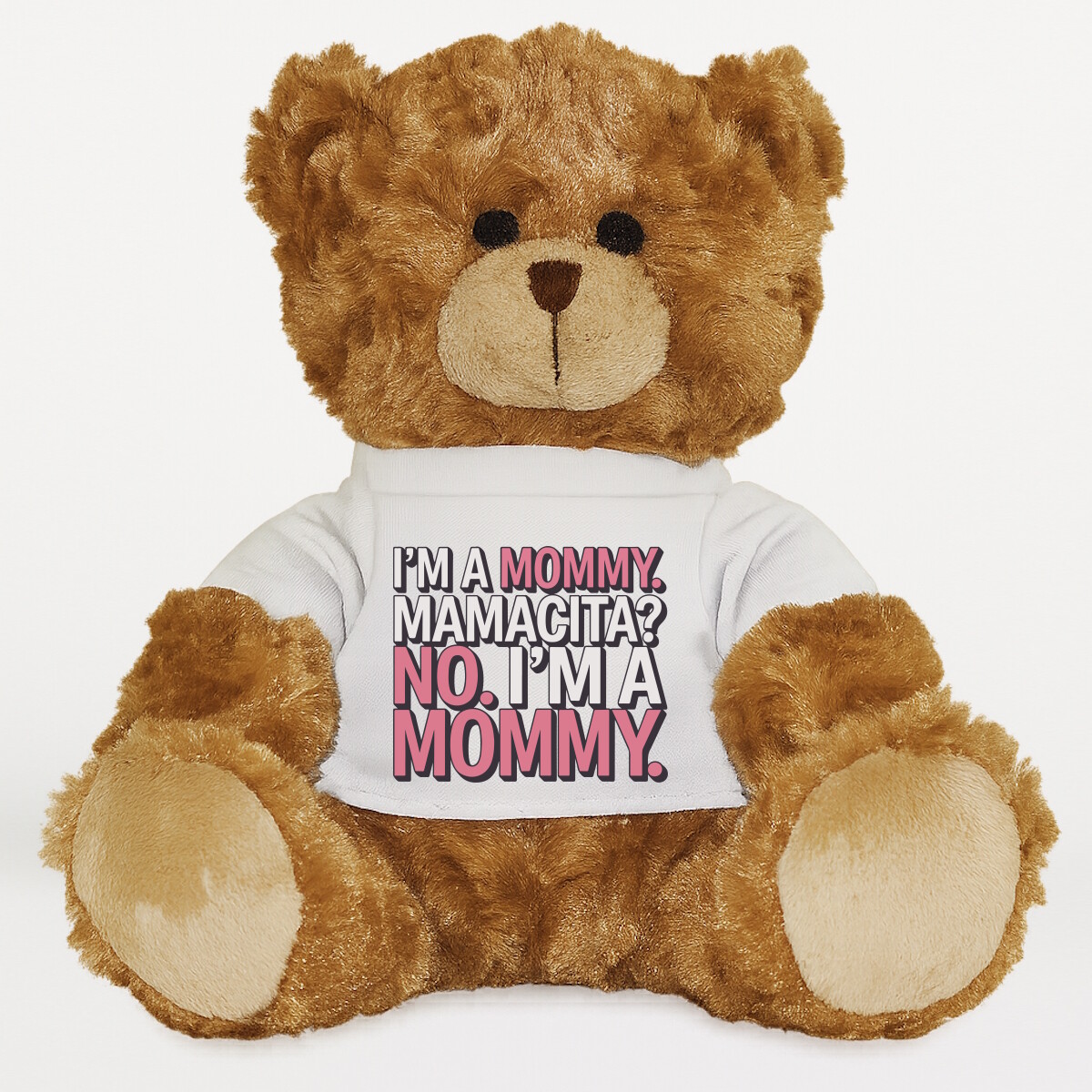 Plüssmaci egyedi pólóval