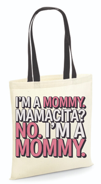 Vászontáska - színes fülű 