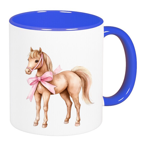 Színes fülű és belsejű bögre