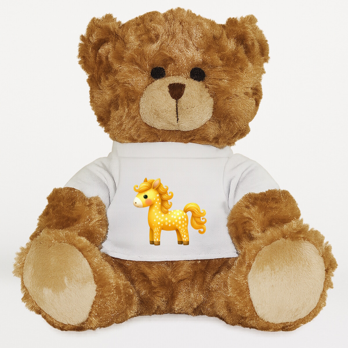 Plüssmaci egyedi pólóval