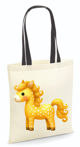 Vászontáska - színes fülű 