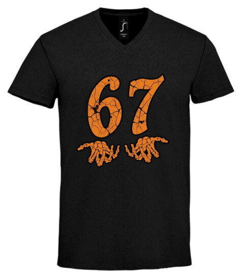 Unisex V nyakú póló