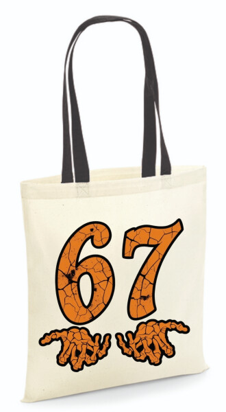 Vászontáska - színes fülű 