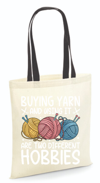 Vászontáska - színes fülű 