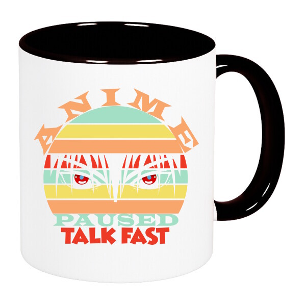 Színes fülű és belsejű bögre