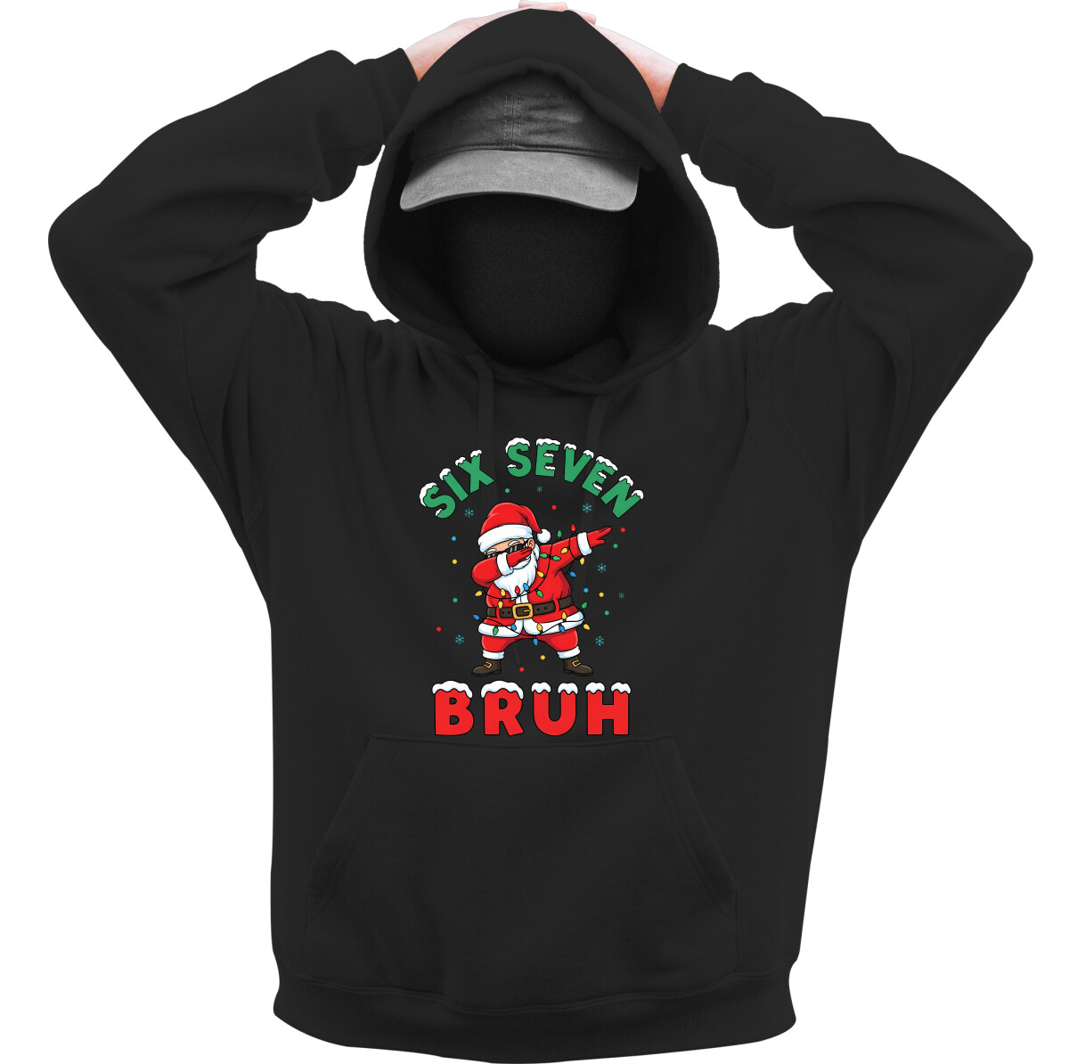 Kapucnis belebújós pulóver