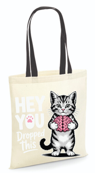 Vászontáska - színes fülű 