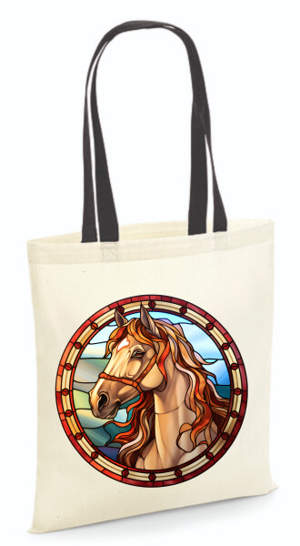 Vászontáska - színes fülű 