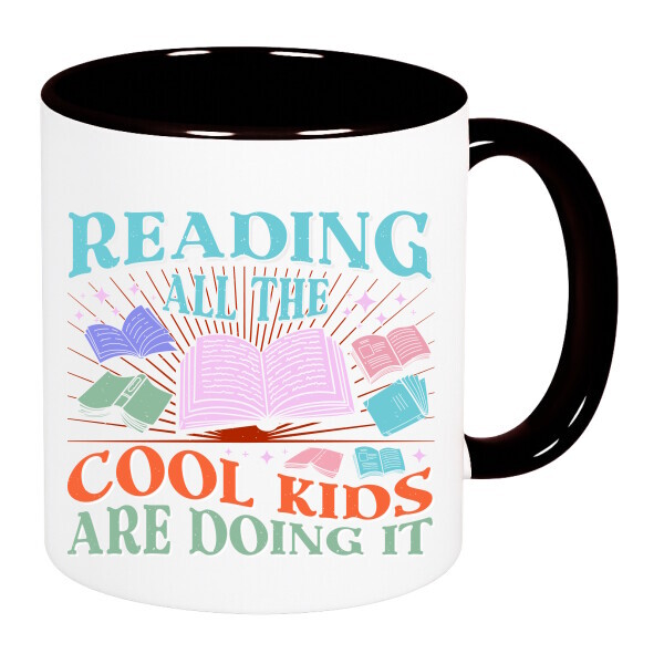 Színes fülű és belsejű bögre