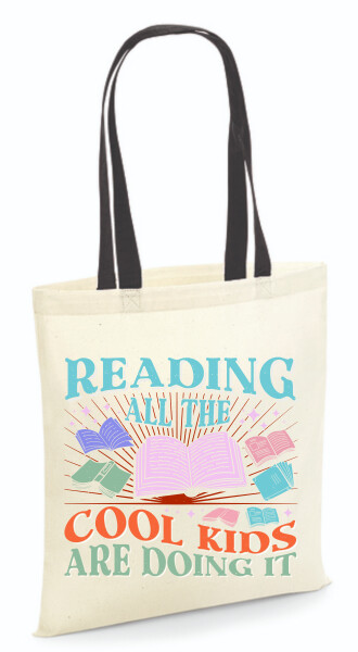 Vászontáska - színes fülű 