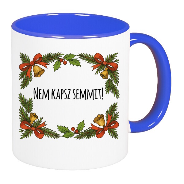 Színes fülű és belsejű bögre