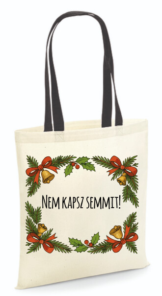 Vászontáska - színes fülű 