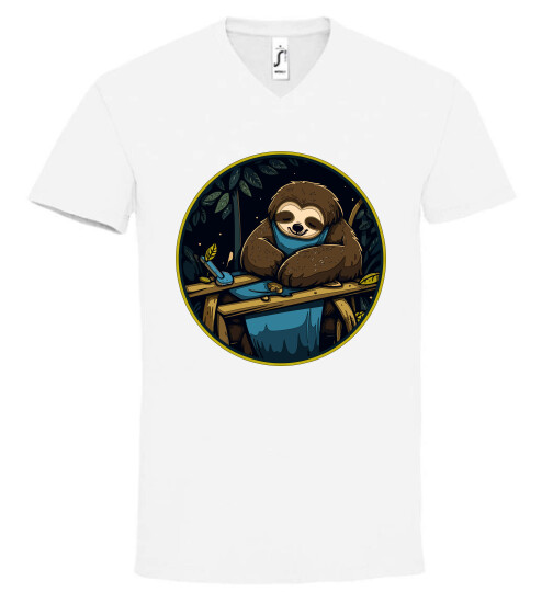 Unisex V nyakú póló