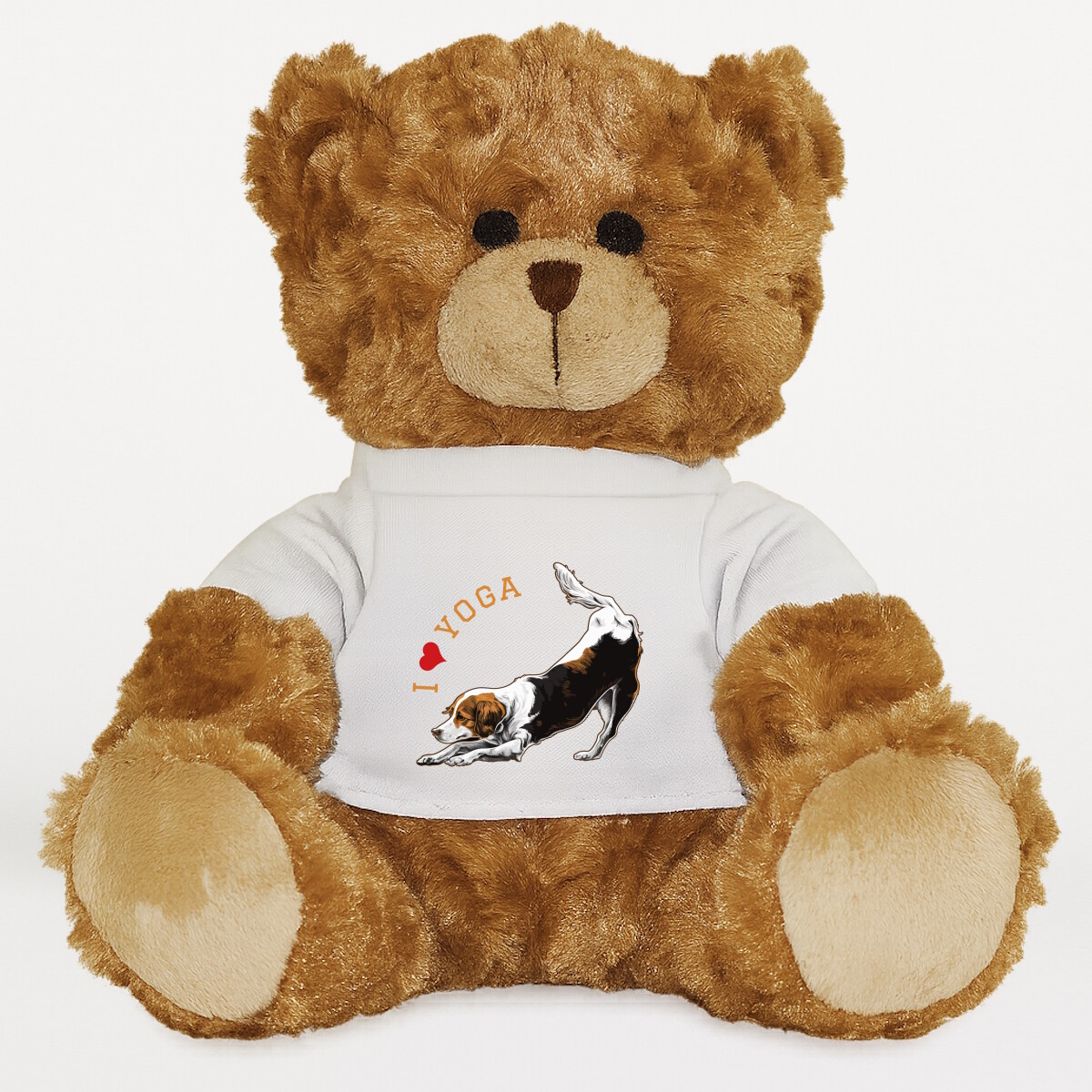 Plüssmaci egyedi pólóval