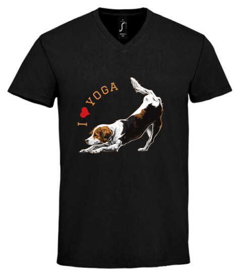 Unisex V nyakú póló