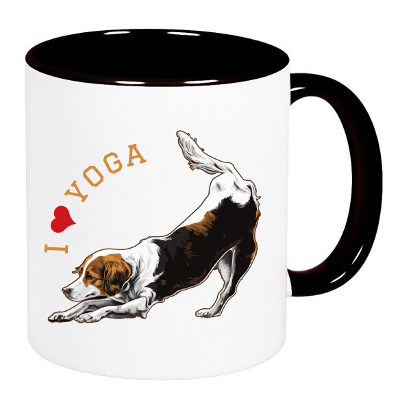 Színes fülű és belsejű bögre