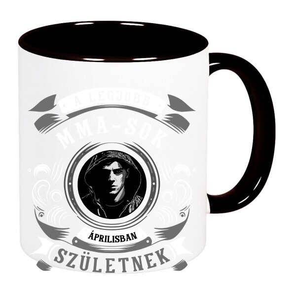 Színes fülű és belsejű bögre