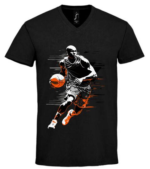 Unisex V nyakú póló